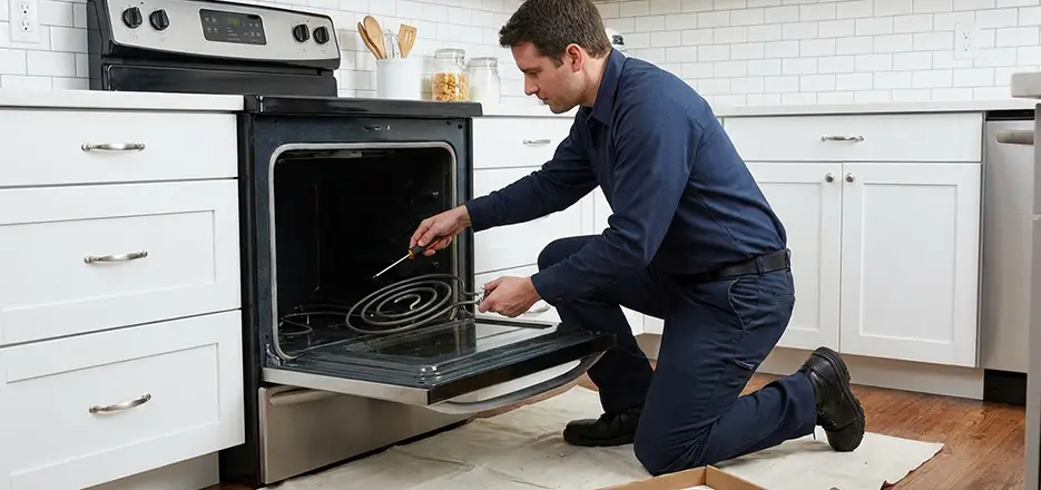 Oven Lower Heating Element Replacement in Greenwich