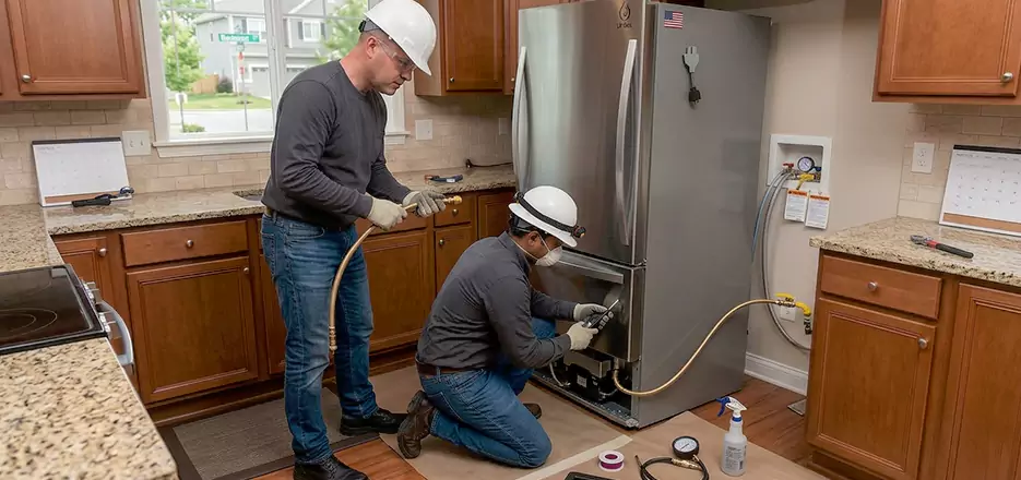 Propane Refrigerator Installation in Greenwich